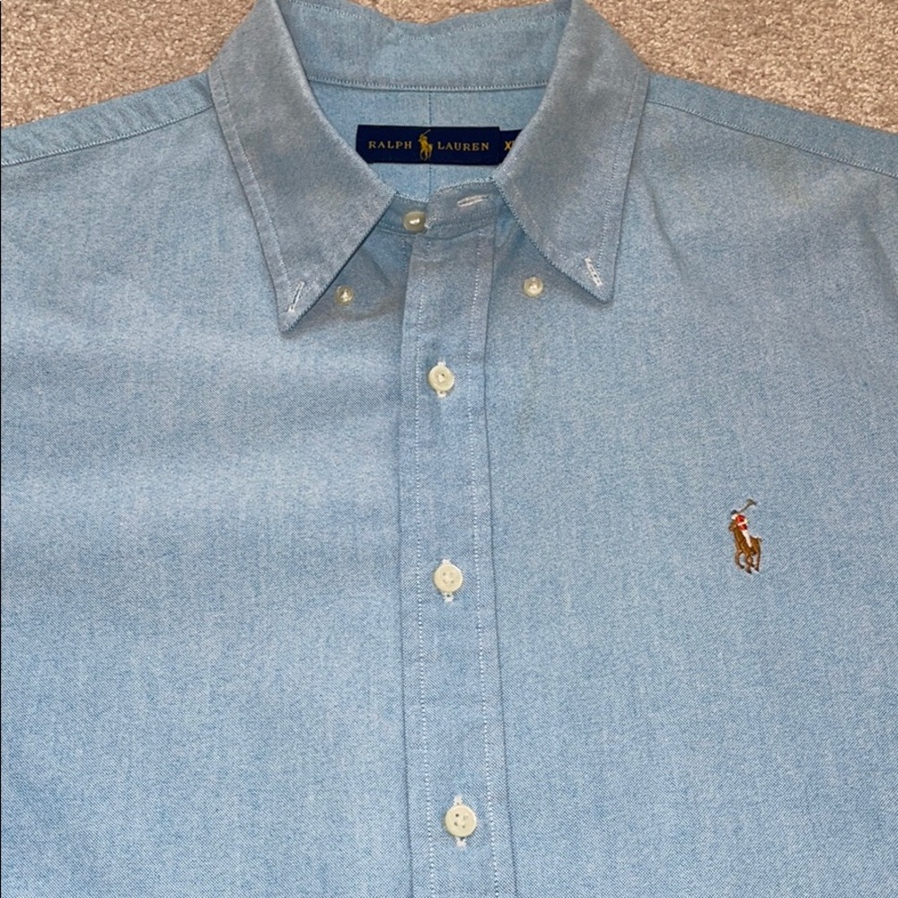 Ralph Lauren Oxford Chambray Short Sleeve Shirt